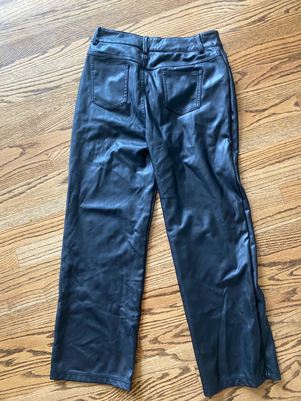 Black Faux Leather Pants